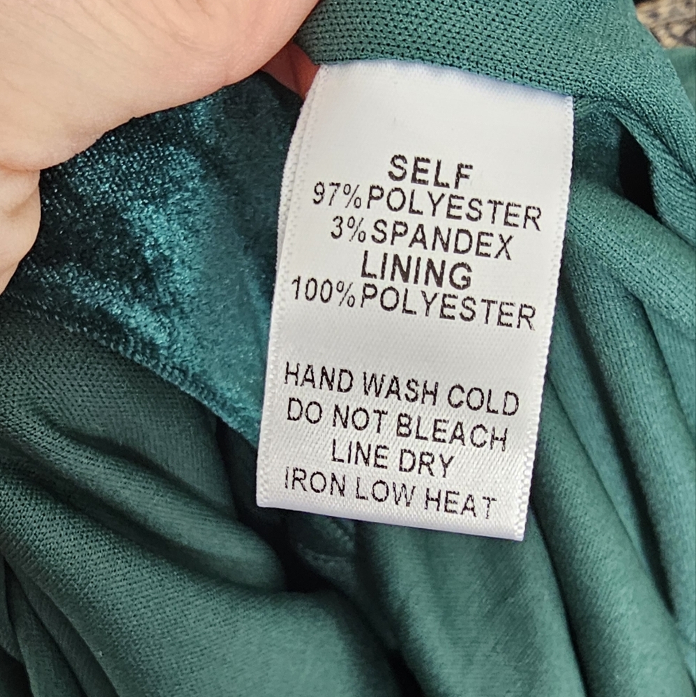 Fashion Nova Emerald Green Velvet Dress - Picture 16 of 16